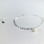 Sterling Silver Pearl Charm Chain Bracelet, thumbnail 1 of 5