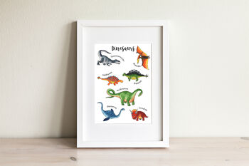 Dinosaurs Print For Nursery Or Playroom, 4 of 4