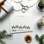 Christmas Pine Forest Hand Illustrated Flatnotes, thumbnail 4 of 4
