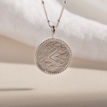 'Kind' Recycled Silver Shorthand Coin Pendant Necklace, 4 of 8