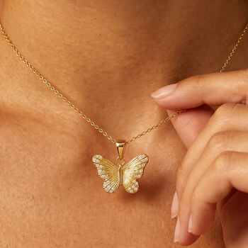 Gold Or Silver Butterfly Necklace, 9 of 9