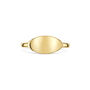 Elliptical Band Ring 18 K Gold Plated Solid Silver, thumbnail 8 of 8