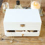 Personalised Floral Name White Jewellery Box, thumbnail 5 of 7