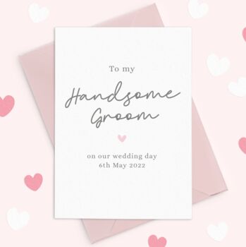 Handsome Groom Wedding Day Card, 3 of 3