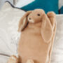 Personalised Brown Bunny Hot Water Bottle Gift Boxed, thumbnail 3 of 10