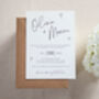 Scattered Hearts Wedding Invitation And Envelope, thumbnail 1 of 3