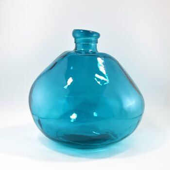 Recycled Blown Glass Vase | 33cm | Nine Colours, 11 of 11