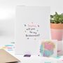 Personalised Will You Be My Bridesmaid Confetti Card, thumbnail 2 of 4