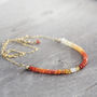 Fire Opal Necklace, thumbnail 4 of 9