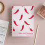 Personalised Chilli Combined Diary And Notebook, thumbnail 1 of 5