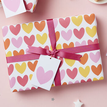 Pink Hearts Wrapping Paper, 4 of 9