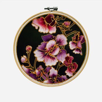 Midnight Orchid DIY Batik Craft Kit For Beginners, 2 of 5
