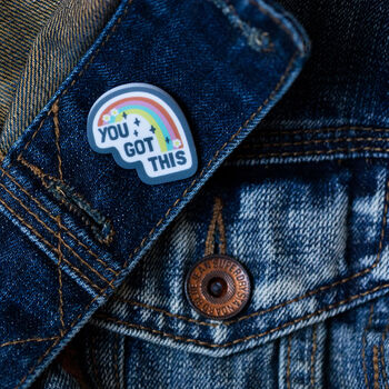 You Got This Positivity Rainbow Pin, 2 of 4