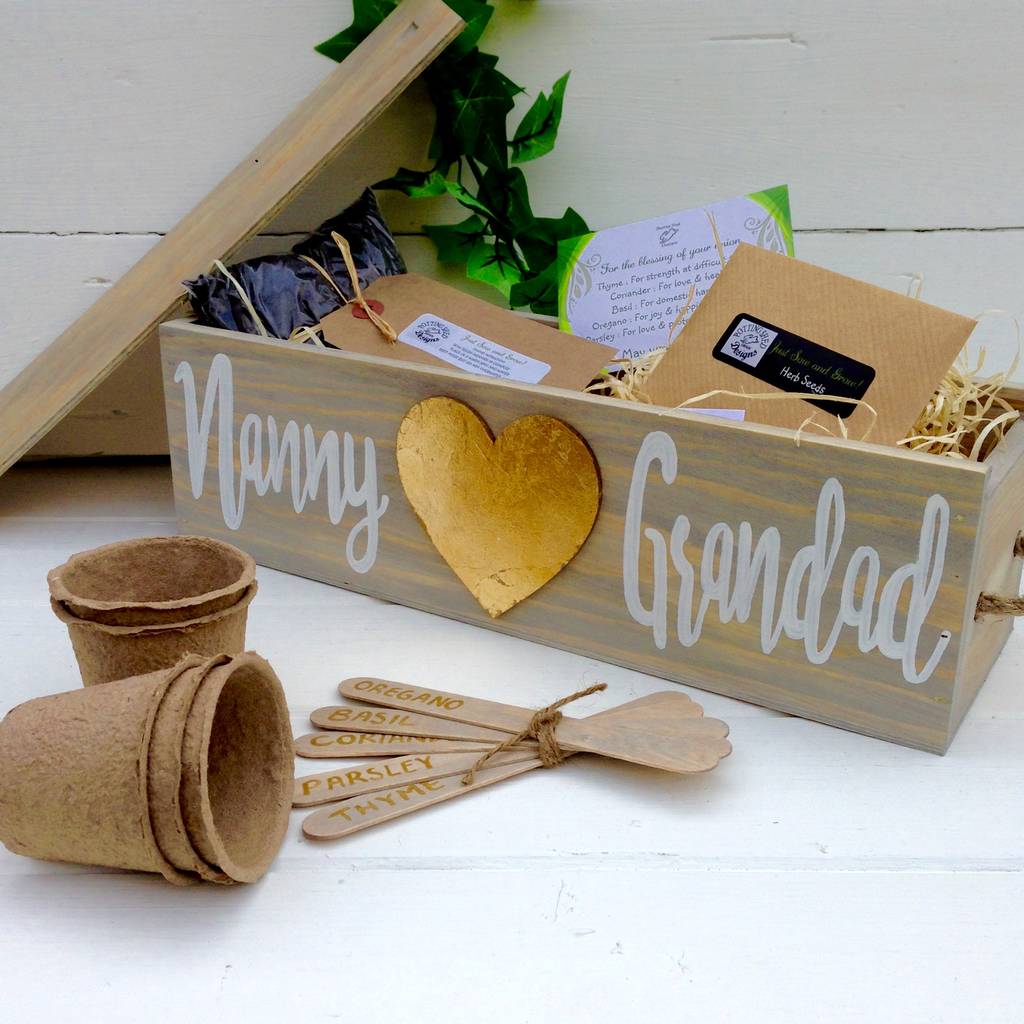Golden Wedding Anniversary Gifts
 Personalised Golden Wedding Anniversary Herb Garden By