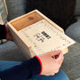 Personalised Garden Seed Box With Sliding Lid, thumbnail 4 of 5