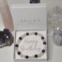 Happy Birthday Crystal Gemstone Bracelet Gift For Her, thumbnail 3 of 8