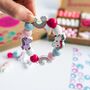 Personalised Unicorn Rainbow Wooden Bead Making Kit, thumbnail 3 of 9