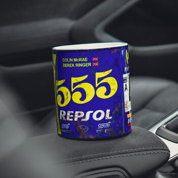 Colin Mcrae 1995 Impreza Rally Racing Car Mug Classic Motorsport Coffee Cup Gift, 2 of 7