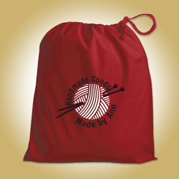 Personalised 'Handmade Goods' Knitting Bag, 3 of 6