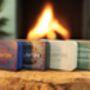 Firelighter And Match Tin Set Fireside Storage Iron Accessories Home Homewarming In Blue, thumbnail 7 of 12