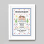 Personalised Cross Stitch Family Print, thumbnail 2 of 3