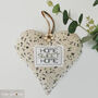 Fabric Hanging Heart Decoration, Home Sweet Home, thumbnail 4 of 12