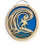 Personalised Wooden Surfboard Wall Art, thumbnail 1 of 6