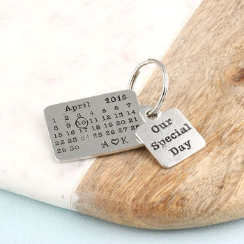 Anniversary Gift Special Day Calendar Keyring, 7 of 7