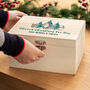 Personalised Christmas Eve Box With Santa, Snowman And Reindeer, thumbnail 2 of 6