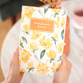 Personalised Floral Notebook Journal For Her, 2 of 6