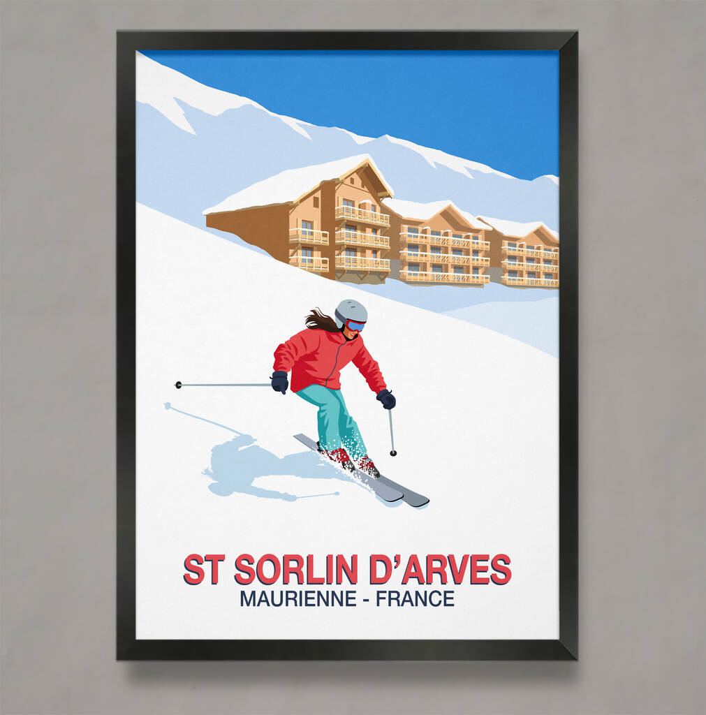 St Sorlin D'arves Ski Resort Poster, 1 of 6