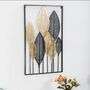 Modern Black And Gold Leaf Luxury Wall Art Decor, thumbnail 4 of 12