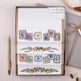 Floral Stamps Writing Paper Gift Box Set, thumbnail 1 of 4