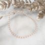 Rose Gold And Sterling Silver Beaded Stretch Anklet, thumbnail 1 of 5