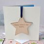 Personalised Father's Day Wooden Decoration Card, thumbnail 1 of 3