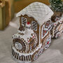 Traditional Gingerbread Steam Train Ornament, thumbnail 2 of 5