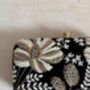 Black Velvet Floral Clutch Bag, thumbnail 7 of 10