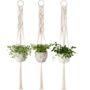 Pack Of Three Indoor Wall Hanging Planter Basket, thumbnail 5 of 5
