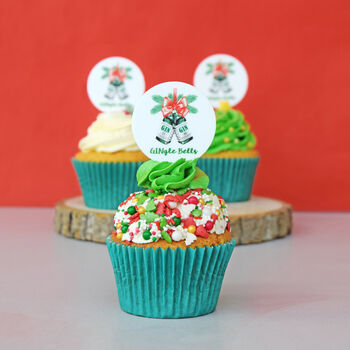 'Gingle Bells' Funny Gin Christmas Cake Toppers, 3 of 3