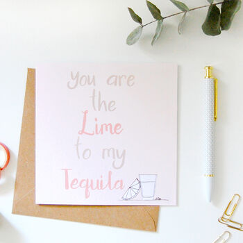 Lime And Tequila Card, 2 of 4