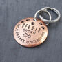 Personalised Copper Pet ID Tag With Bone And Paw Prints, thumbnail 1 of 7