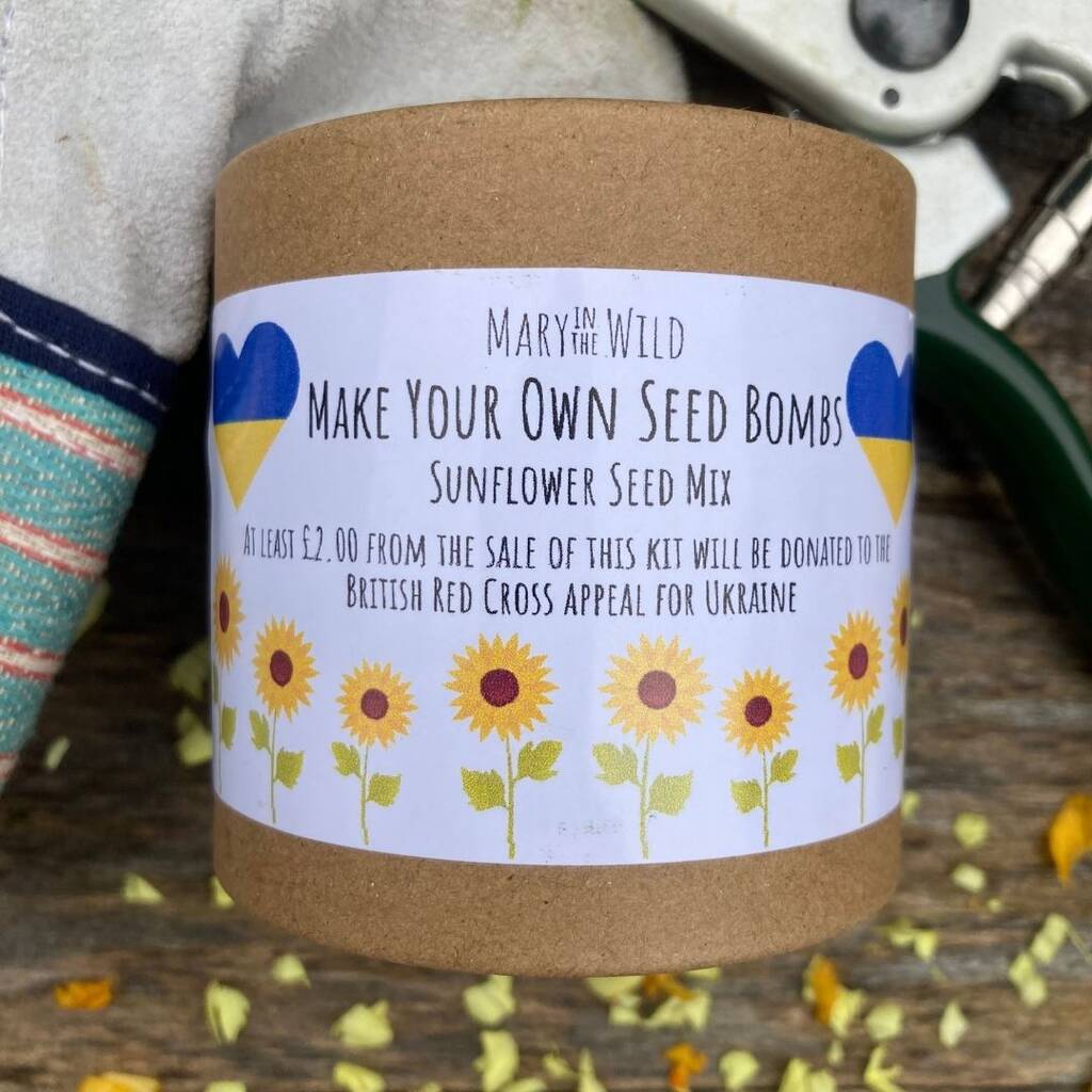 Make Your Own Sunflower Seed Bombs Kit By Mary in the Wild