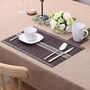 Set Of Six Brown Leaf Bamboo Placemats, thumbnail 5 of 11