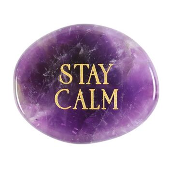 Stay Calm Amethyst Crystal Palm Stone, 4 of 4