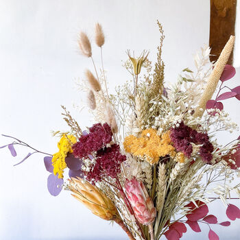 Eucalyptus And Protea Dried Flower Bouquet, 4 of 4