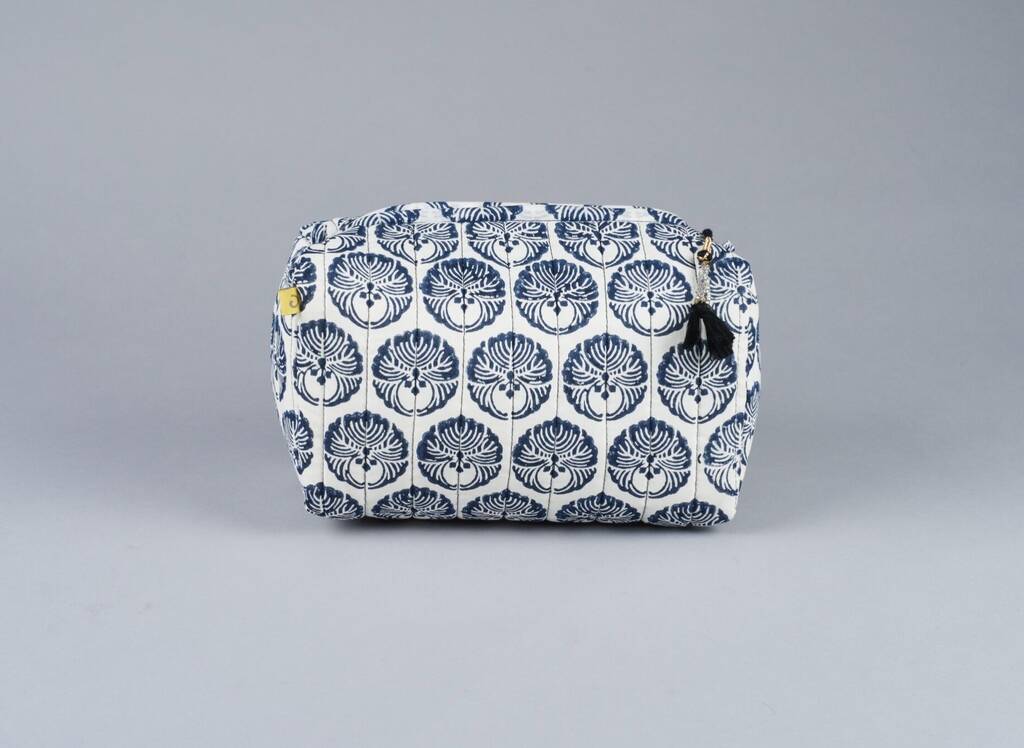 quilted wash bag