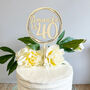 Personalised Wooden Ring Cake Topper For All Occasions, thumbnail 1 of 5