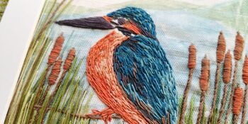 Kingfisher Hand Embroidery Design, 4 of 4