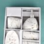 Five Pieces White And Gold Marble Bath Accessory Set, thumbnail 2 of 8