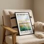 Personalised Baptism Gift Print For Adults, Meadow Design, thumbnail 4 of 10